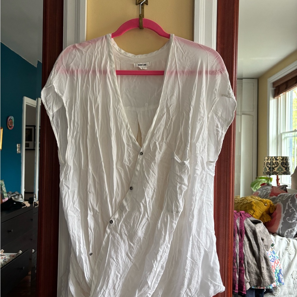 Helmut Lang tissue gauze top